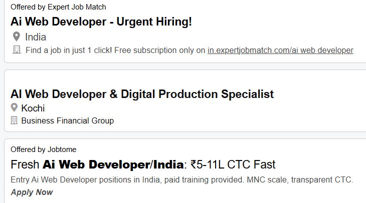 AI-Powered Web Development internship jobs in Riffa