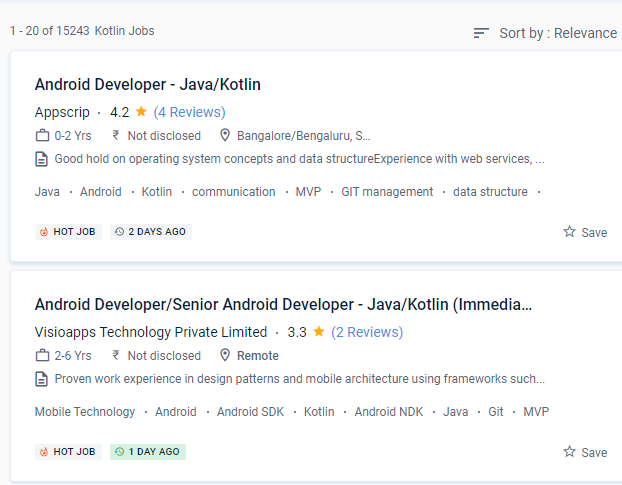 Android internship jobs in Riffa