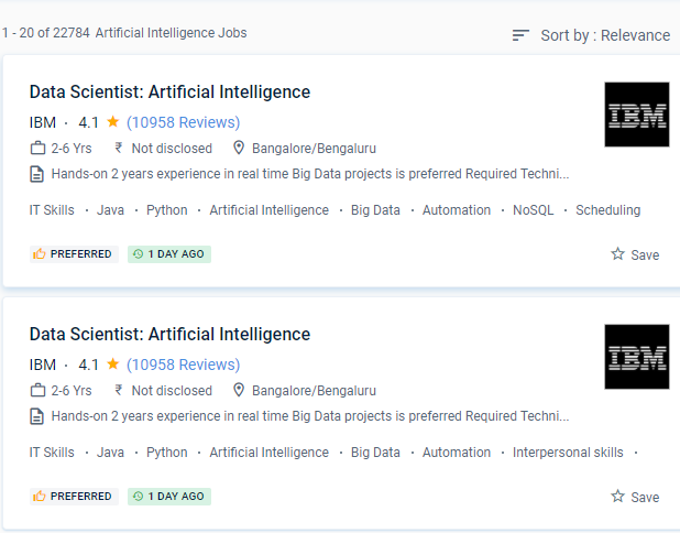 Artificial Intelligence internship jobs in Aali