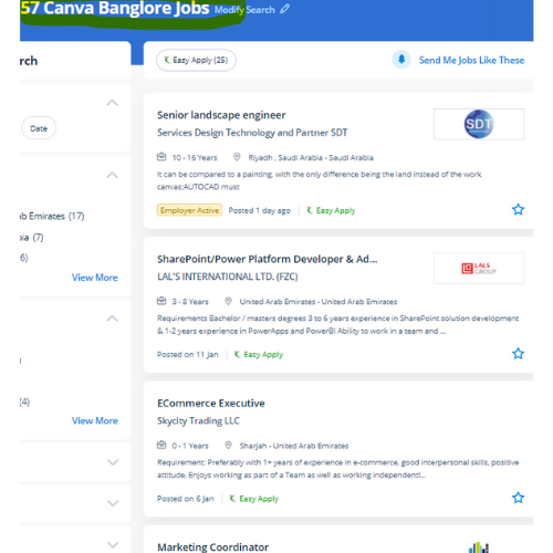Canva internship jobs in Manama