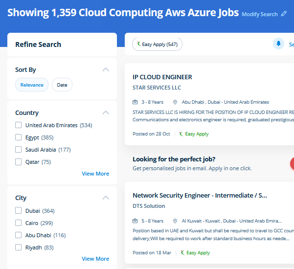 Cloud Computing internship jobs in Aali