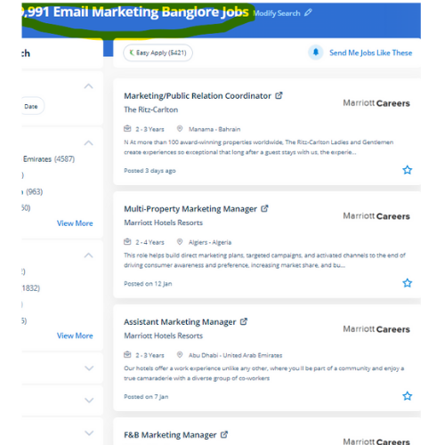 Email Marketing internship jobs in Saar