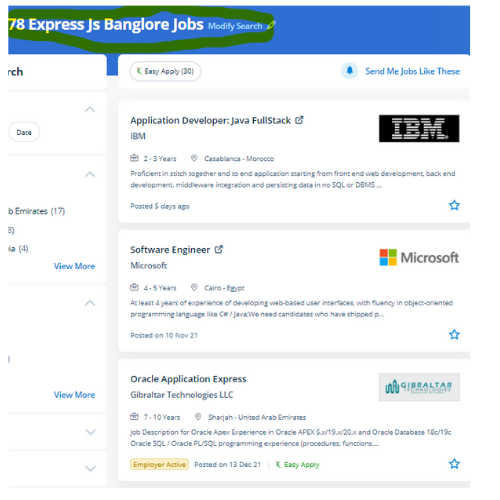 Express JS internship jobs in Hamad Town