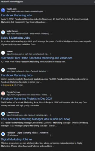 Facebook Marketing internship jobs in Aali