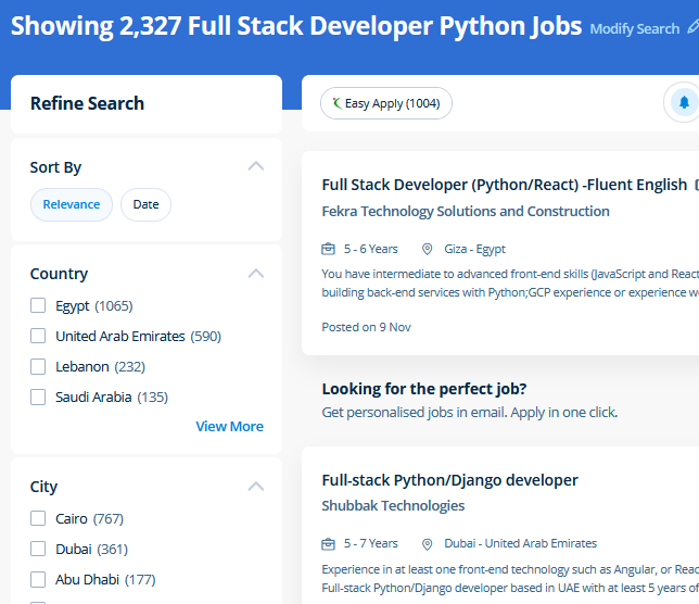 Full Stack Development internship jobs in Manama