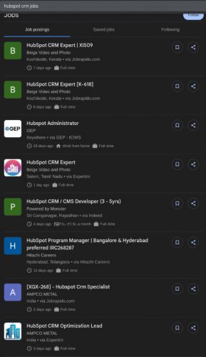 HubSpot CRM internship jobs in Riffa