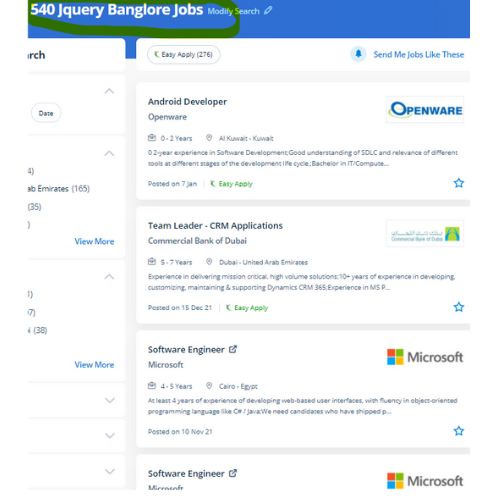 JQuery internship jobs in Saar
