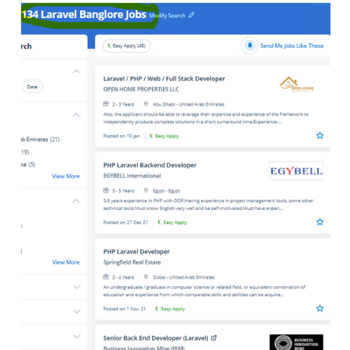 Laravel internship jobs in Manama