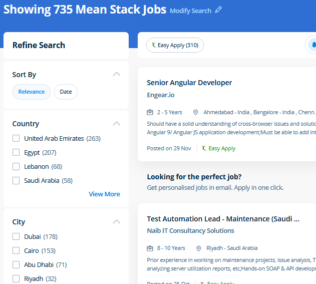 Mean Stack Development internship jobs in Hamad Town