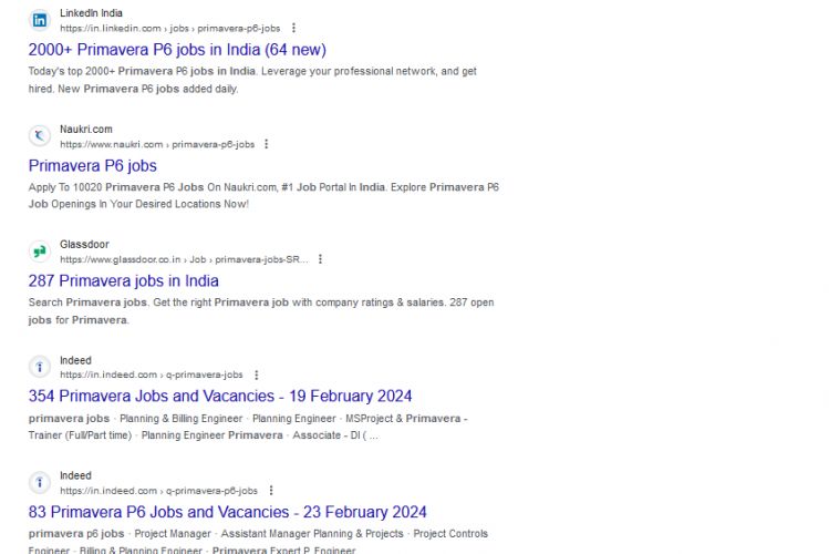 Primavera internship jobs in Saar