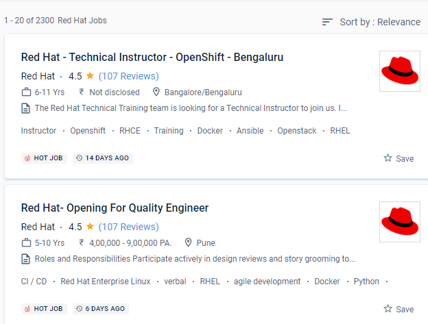 Red Hat internship jobs in Manama